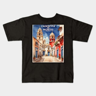 Cadereyta de Montes Queretaro Mexico Vintage Tourism Travel Kids T-Shirt